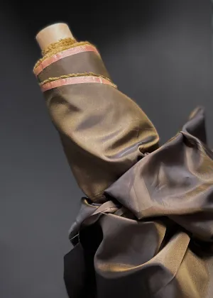 Shot Colour Cupro Lining, Bronze Black