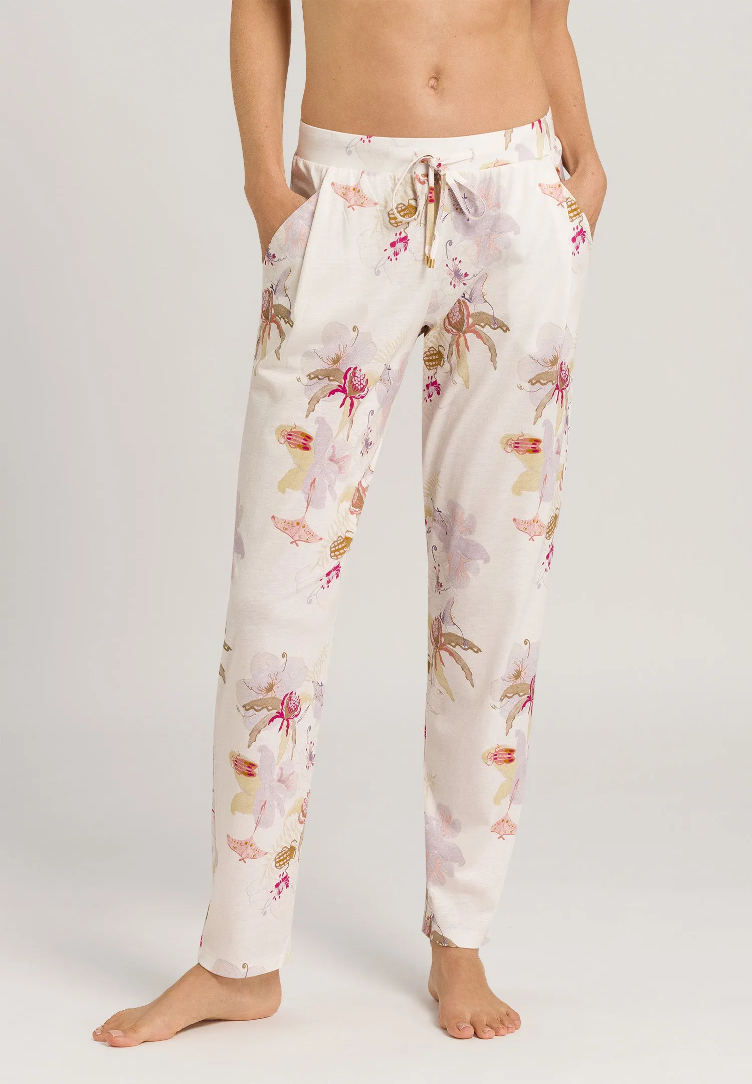 Sleep And Lounge Knit Pants Print | Bustling Garden 77882-2956