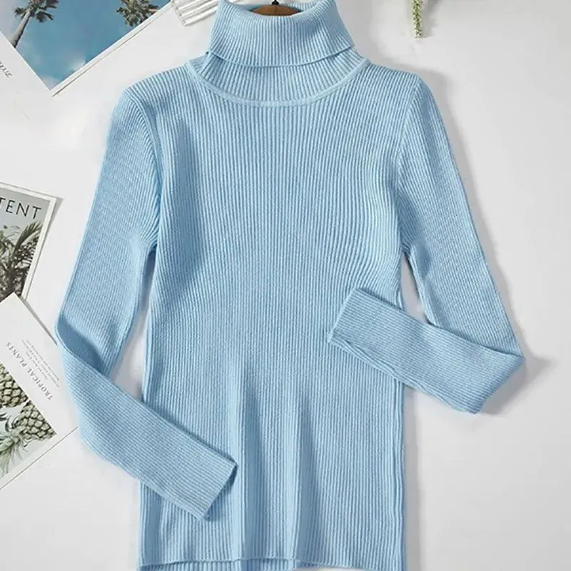 Soft Cashmere Feel Turtleneck Sweater