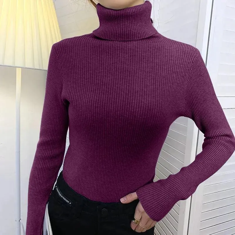 Soft Cashmere Feel Turtleneck Sweater