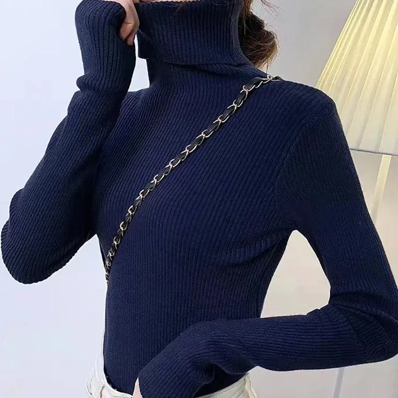 Soft Cashmere Feel Turtleneck Sweater