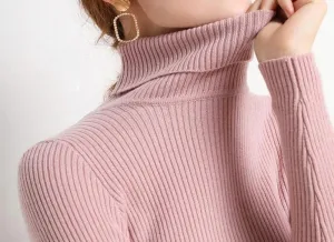 Soft Cashmere Feel Turtleneck Sweater