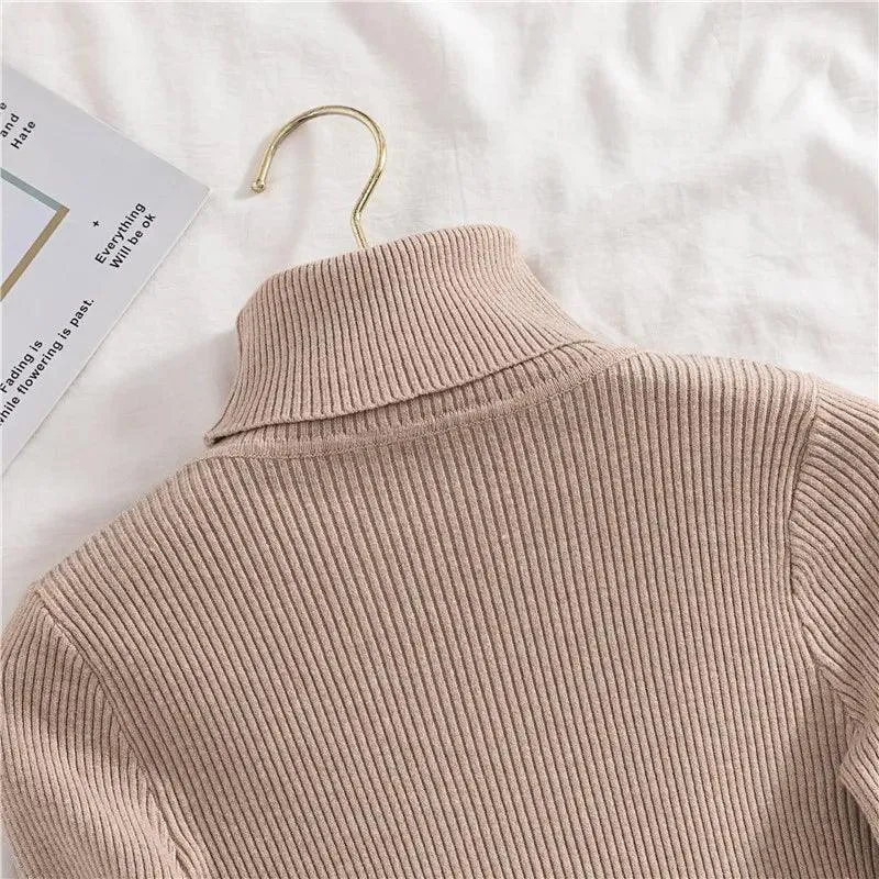 Soft Cashmere Feel Turtleneck Sweater