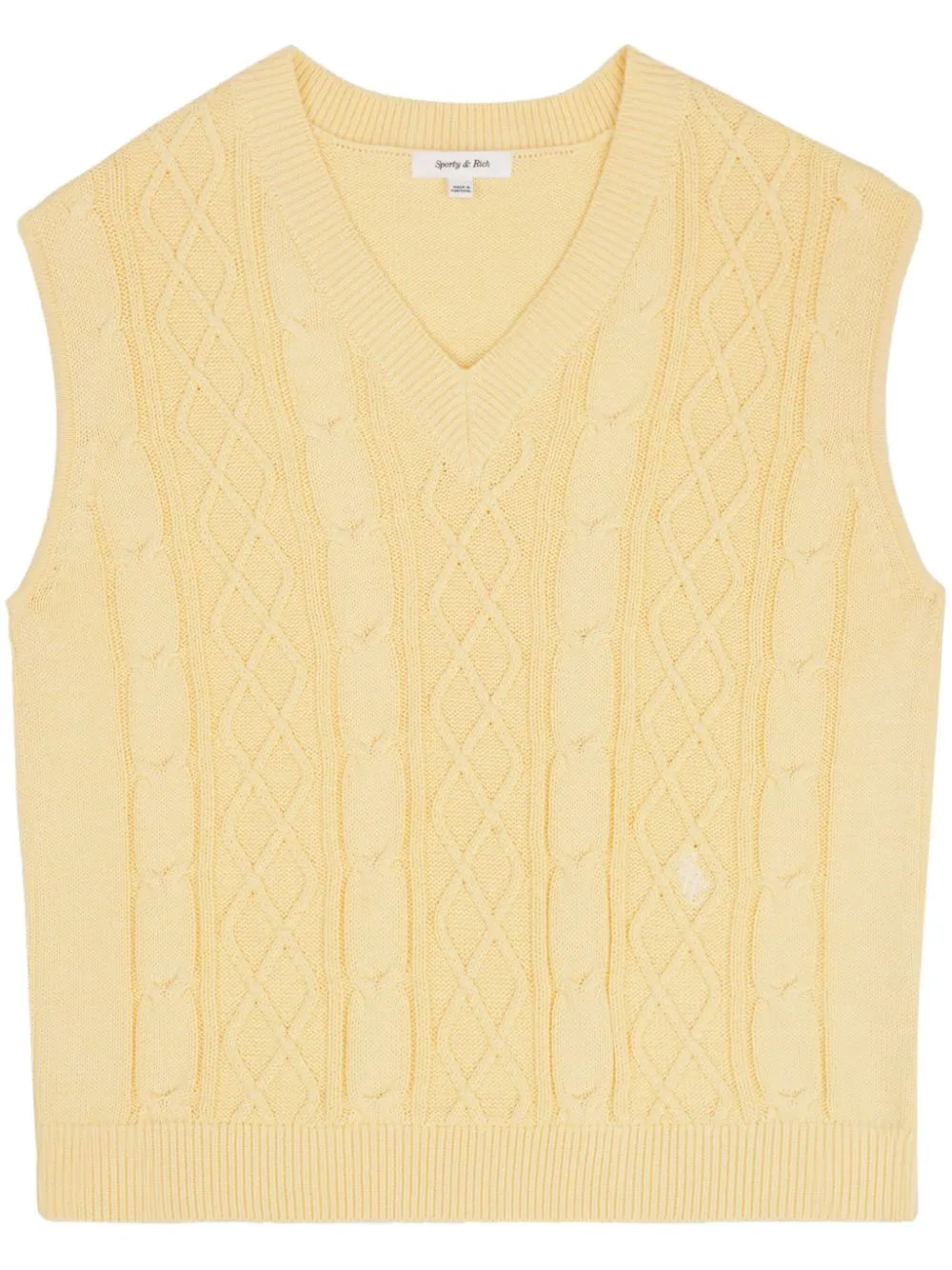 SRC cable-knit vest