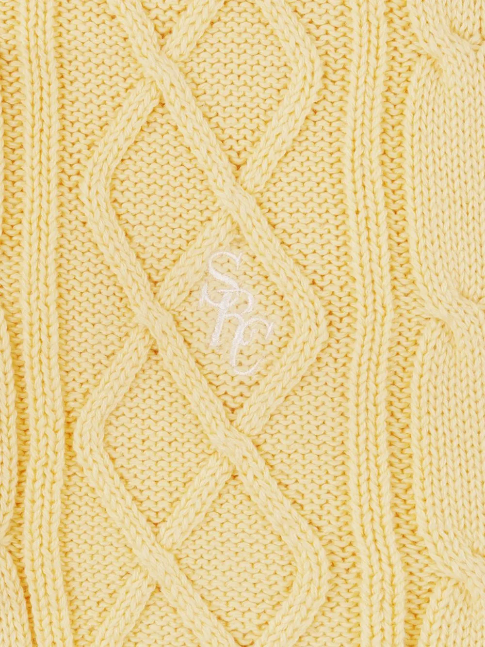 SRC cable-knit vest