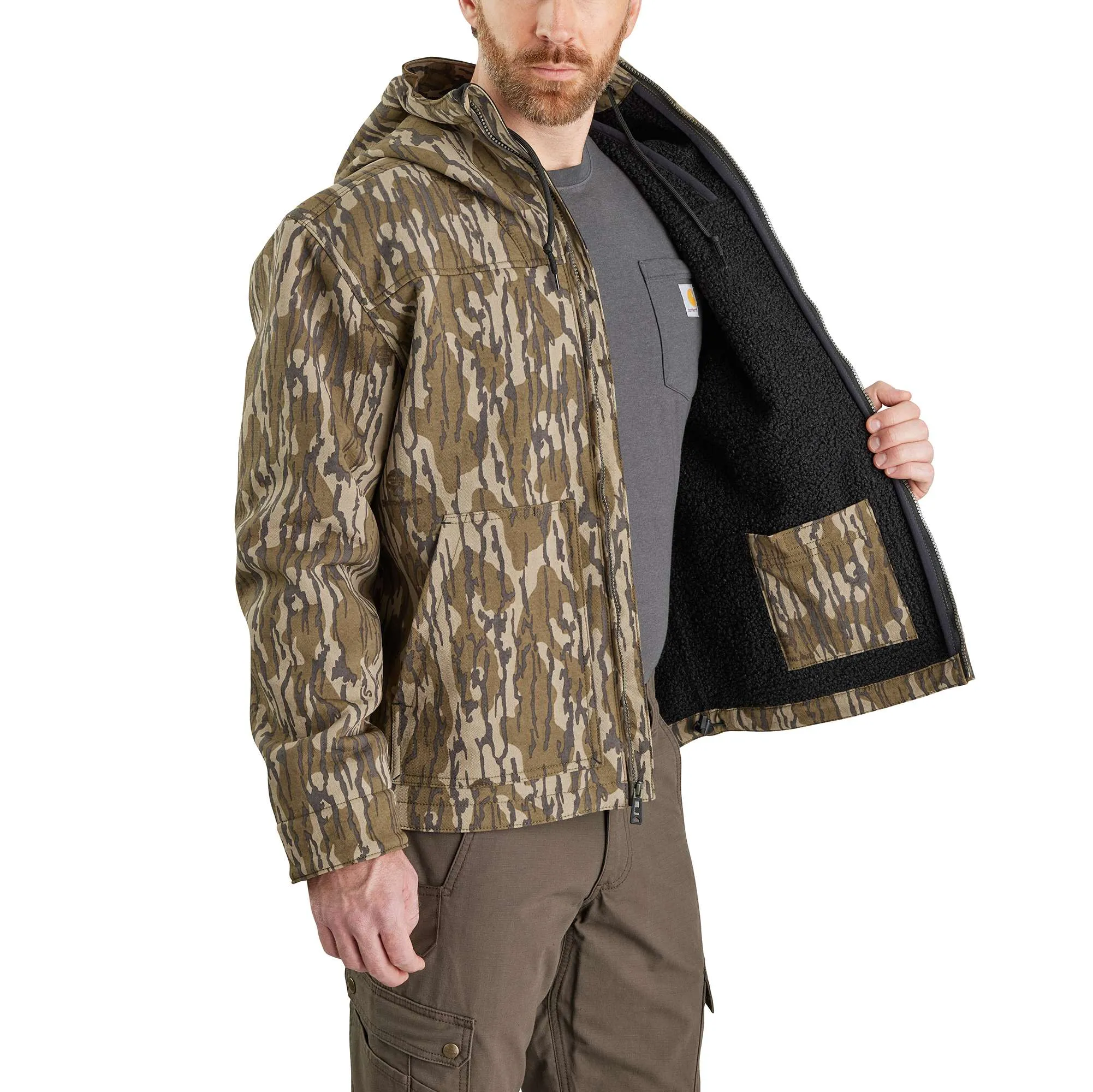 Super Dux™ Relaxed Fit Sherpa-Lined Camo Active Jacket
