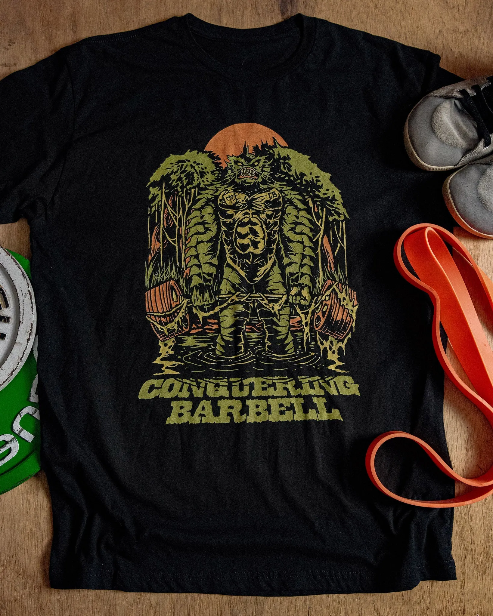 Swamp Monster - on Black Tee