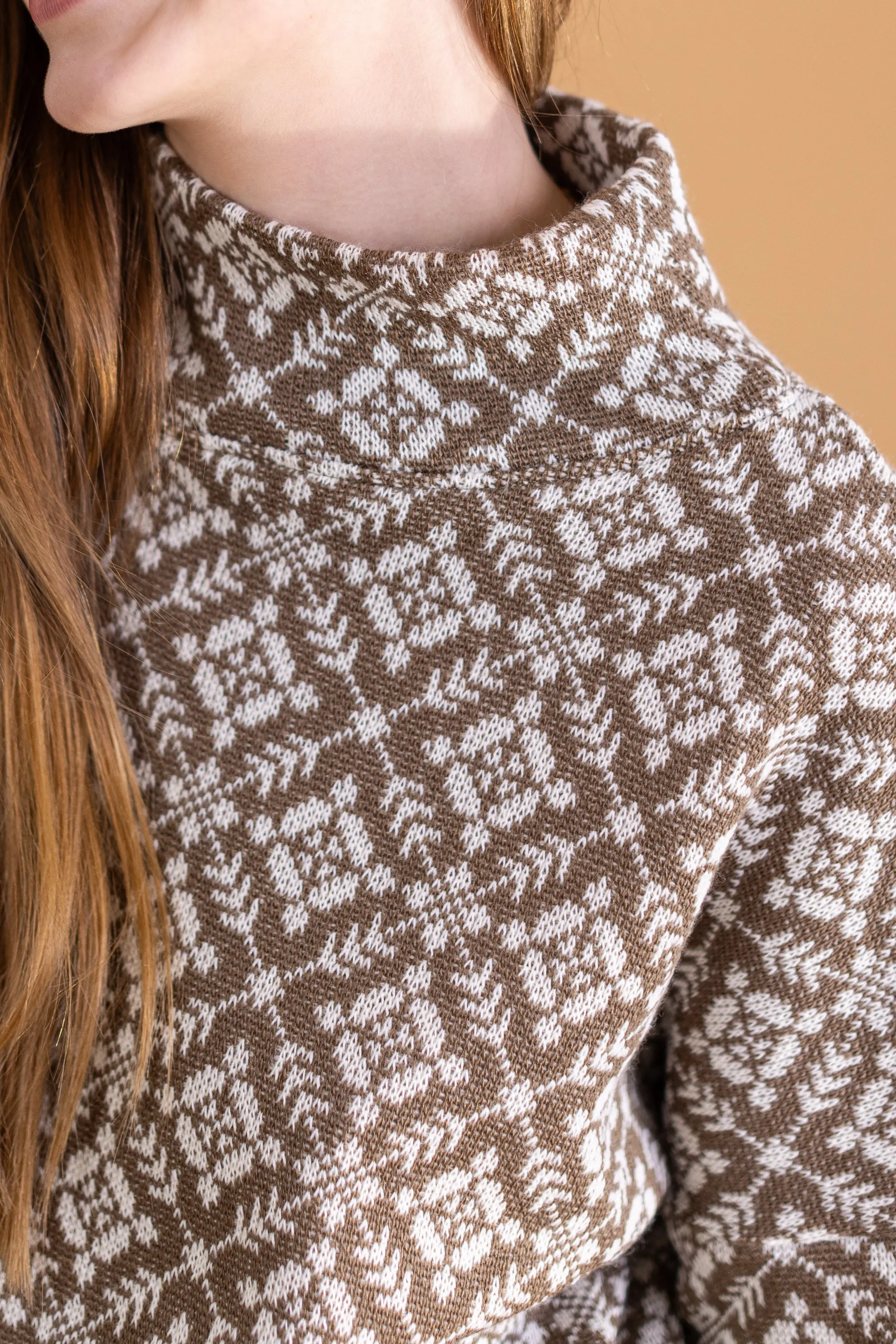 Sweater Zoey Knit Grandiose Brown.