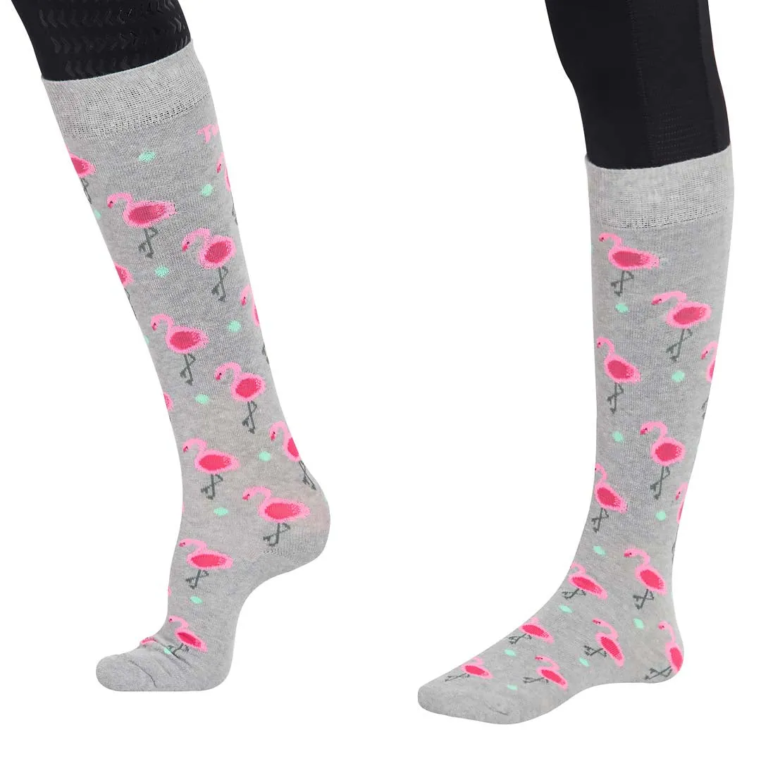 TuffRider Ladies Flamingo/Boat/Horse Knee Hi Socks - 3 Pack