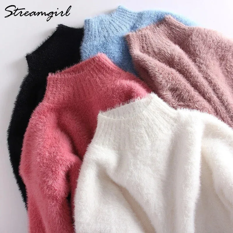 Turtleneck Fluffy and Soft Pull Over Sweaters