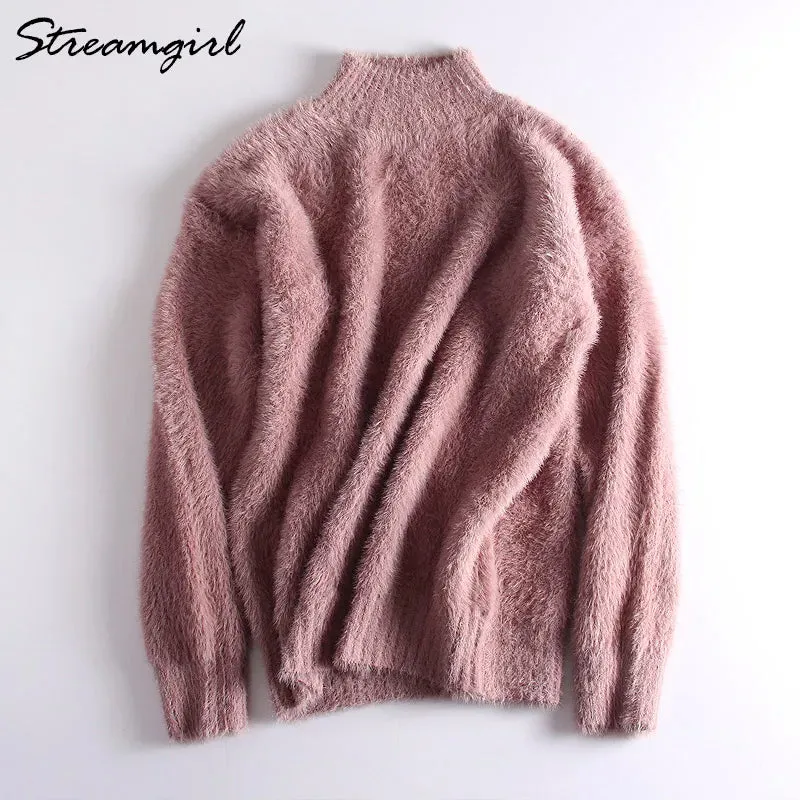 Turtleneck Fluffy and Soft Pull Over Sweaters