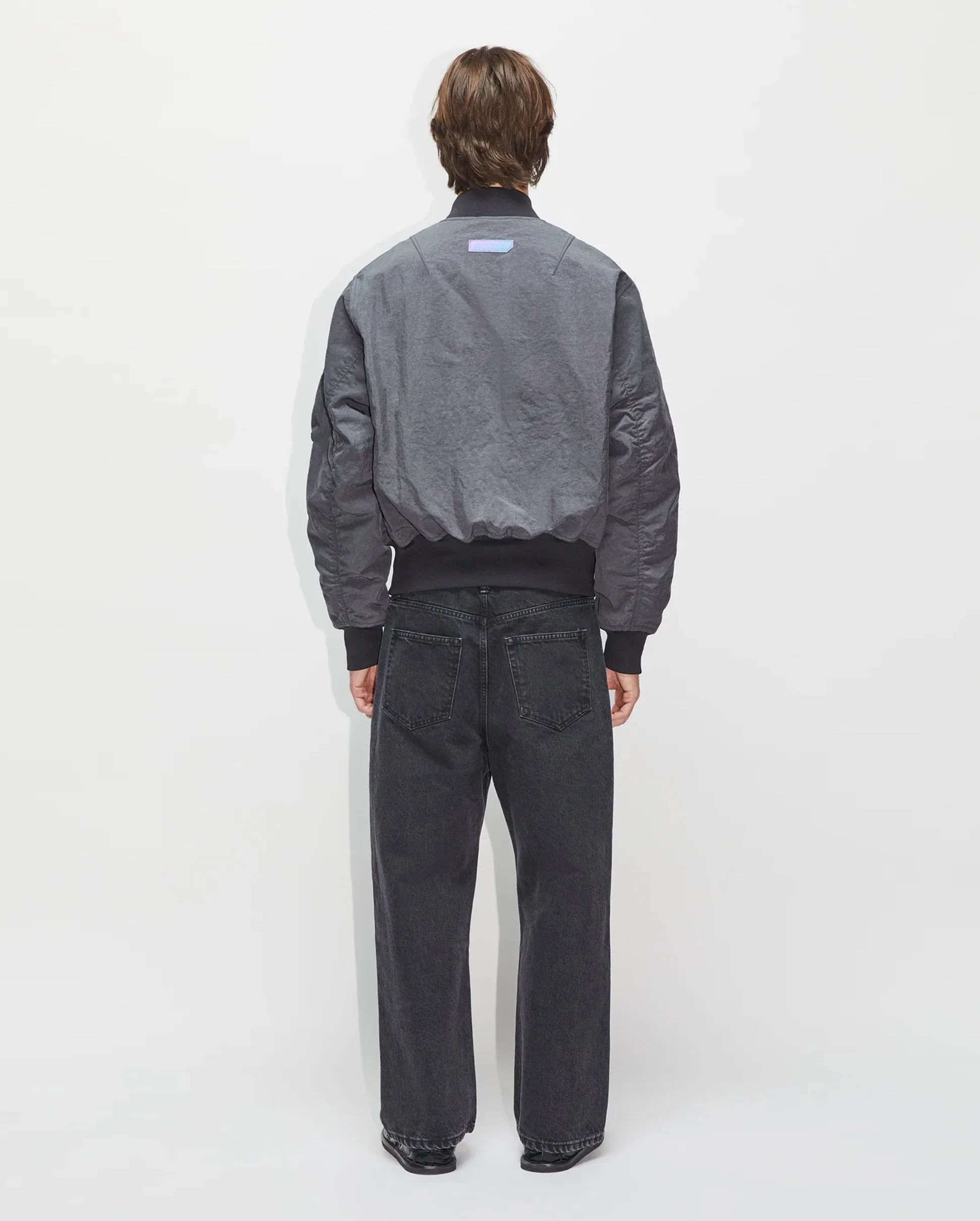 UNISEX BOMBER JACKET / BLUE GREY