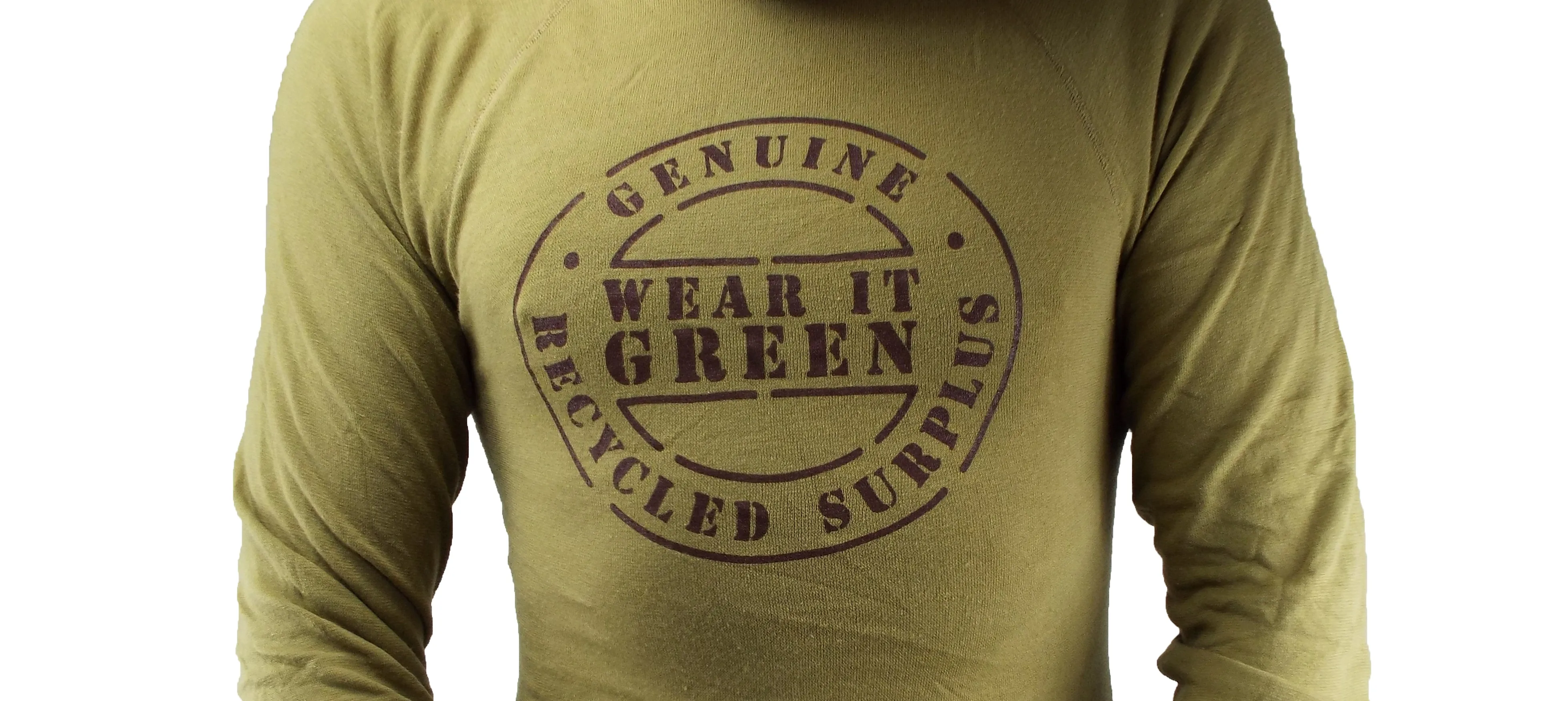 Wear It Green - Long-sleeve Thermal Crew-neck Top - Mustard - Grade 1