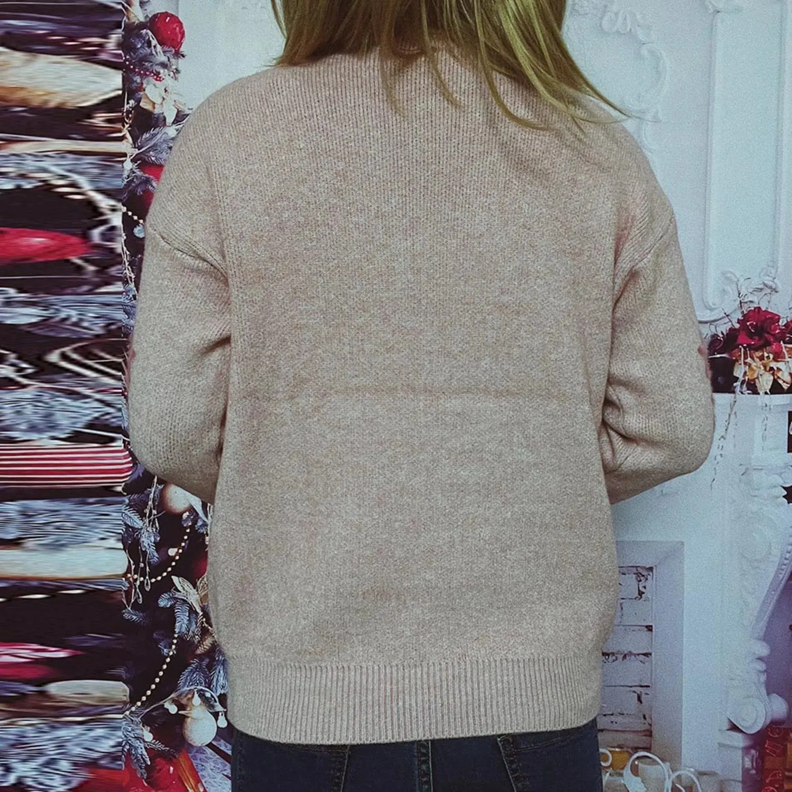 Wenkouban-Christmas Thanksgiving outfits_Warm Casual Pullover All Match Soft Knitted Christmas Sweater