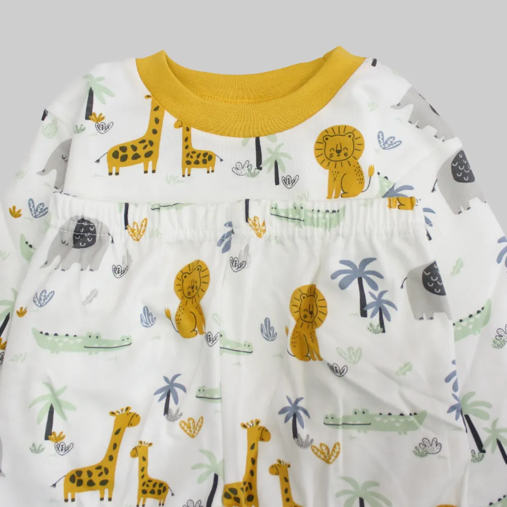 Wild Animals Long-Sleeved Pajama